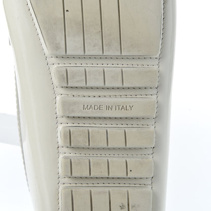 Louis Vuitton Patent Calfskin Oxford Loafers 37.5 White 8 of 9