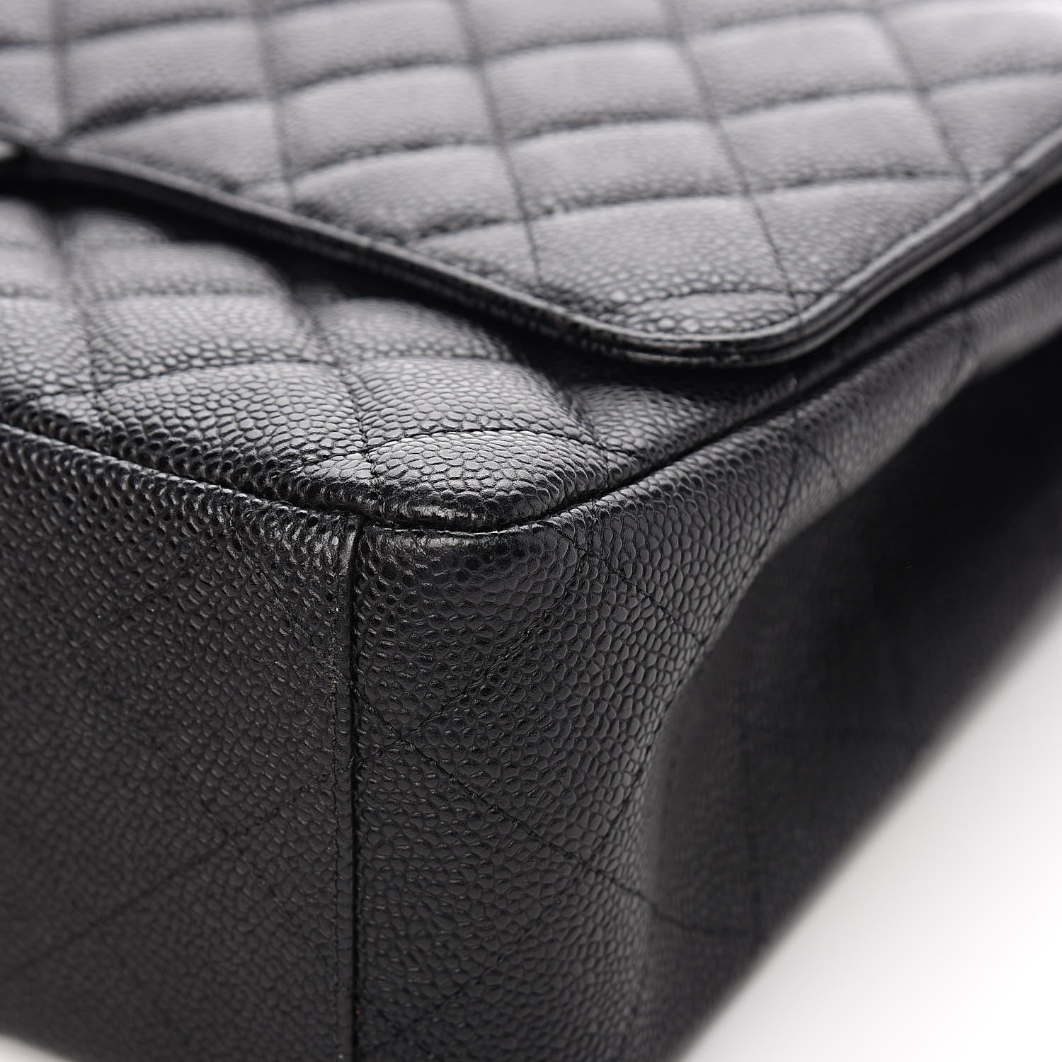Chanel Caviar Quilted Maxi Double Flap Black 10 of 14