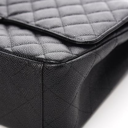 Chanel Caviar Quilted Maxi Double Flap Black 10 of 14