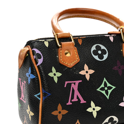 Louis Vuitton Monogram Multicolor Mini Sac HL Speedy Black 10 of 13