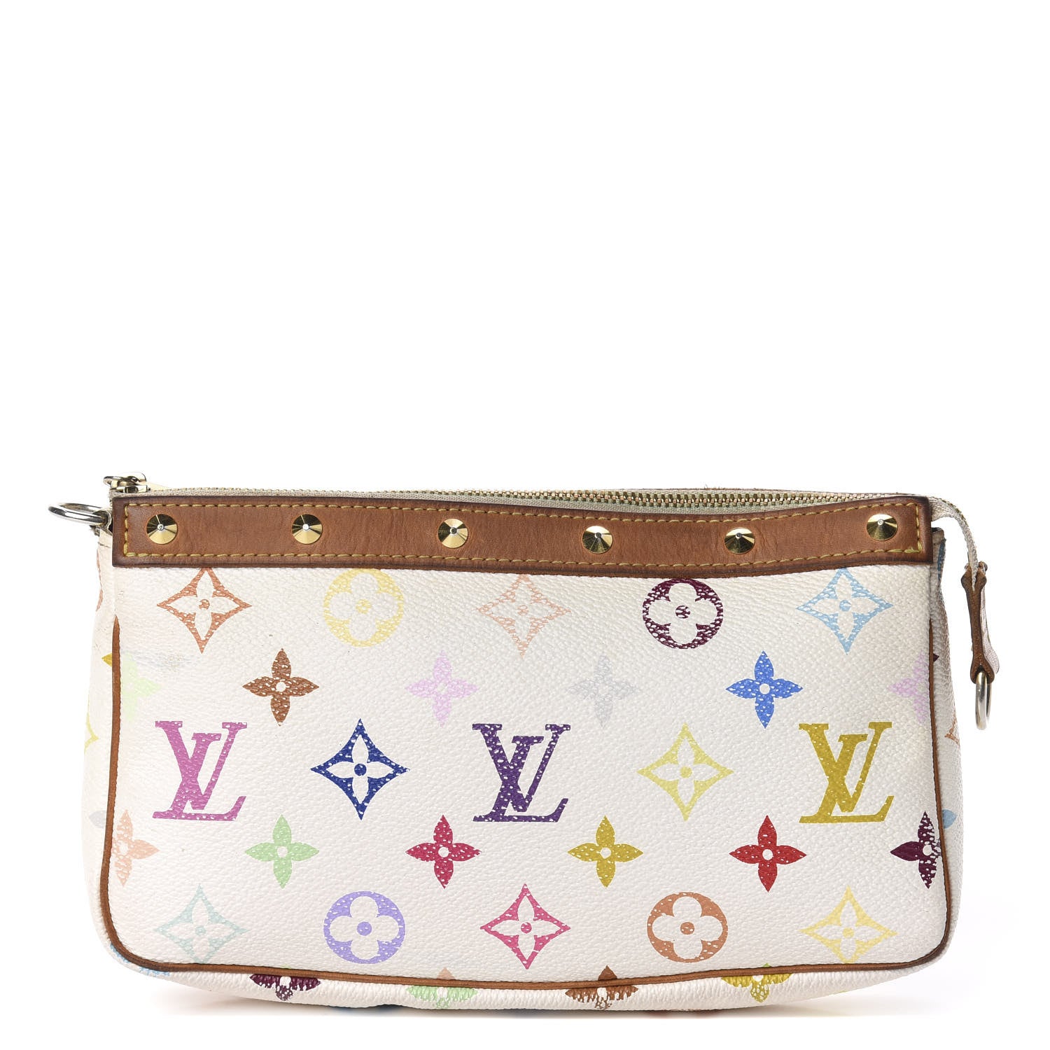 Louis Vuitton Monogram Multicolor Pochette Accessories White 1 of 8