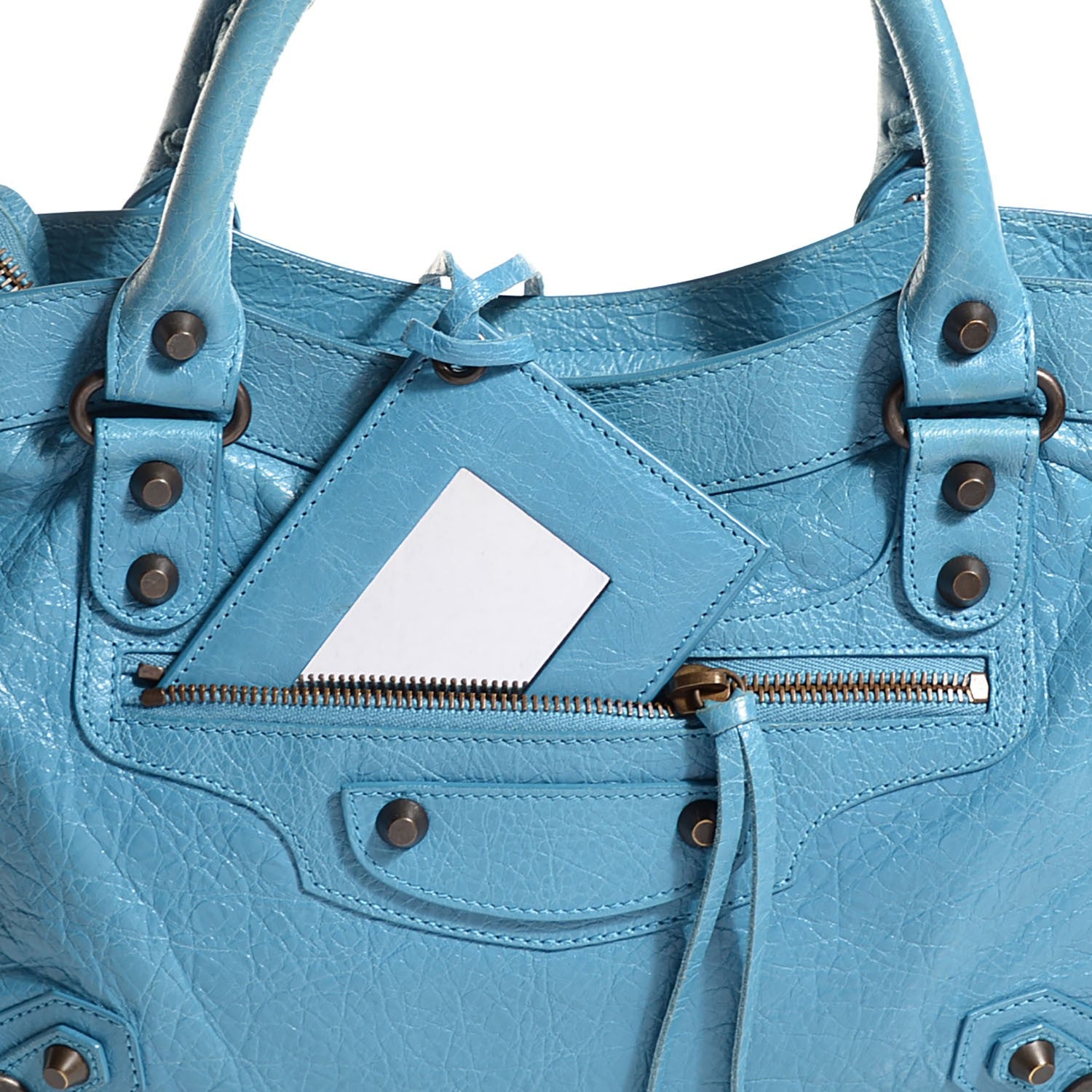 Balenciaga Agneau Classic Hardware Town Bleu Indigo 10 of 12