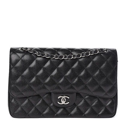 Chanel Caviar Quilted Jumbo Double Flap Black 1 of 11