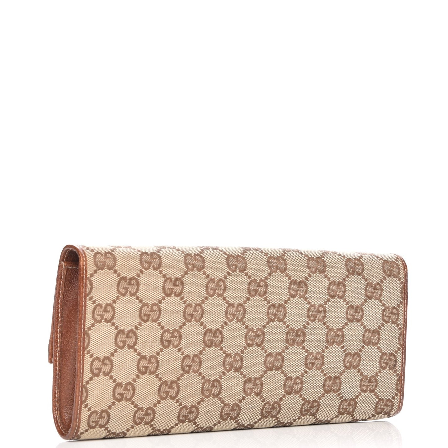 Monogram Bamboo Bar Clutch Brown