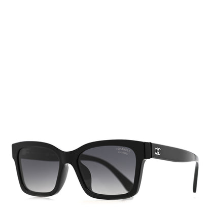 Chanel Acetate Polarized Square Sunglasses 5417-A Black 1 of 8