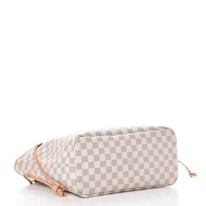 Louis Vuitton Damier Azur Neo Neverfull MM Rose Ballerine 5 of 12