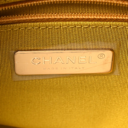 Chanel Goatskin Quilted Chain Infinity Camera Case Yellow 6 of 10
