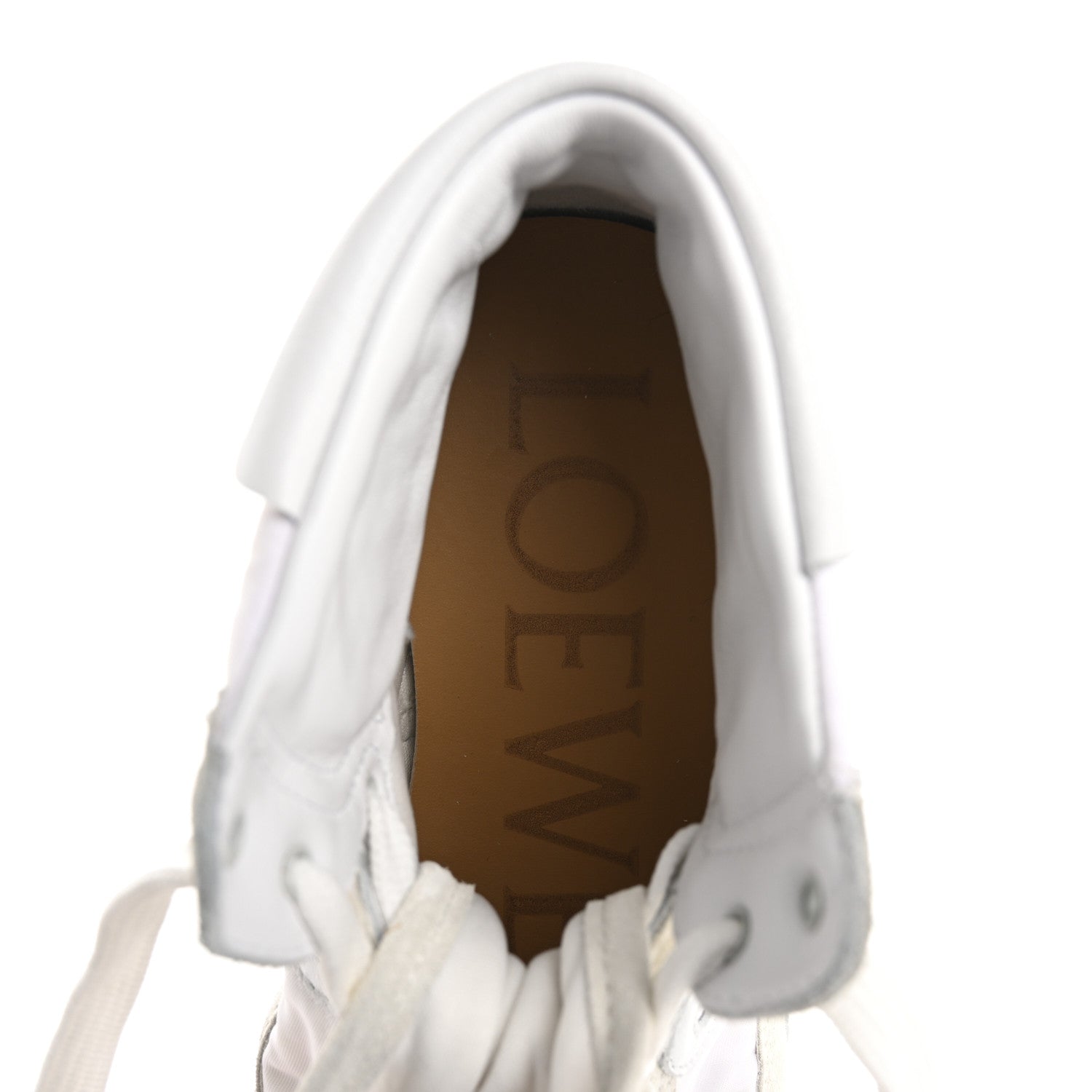 Loewe Nylon Suede Flow Retro Runner High Top Sneakers 37 White 7 of 13