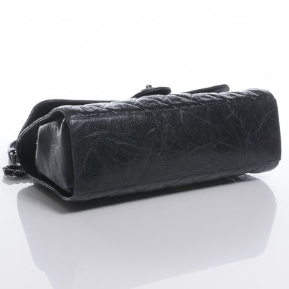 Chanel Caviar CC Crave Jumbo Flap Black 6 of 10