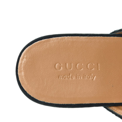 Gucci Velvet Mens Princetown Slippers 9 Green 7 of 10