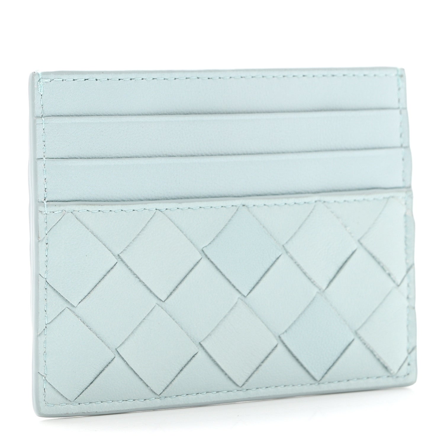 Bottega Veneta Nappa Intrecciato Card Holder Light Blue 3 of 7