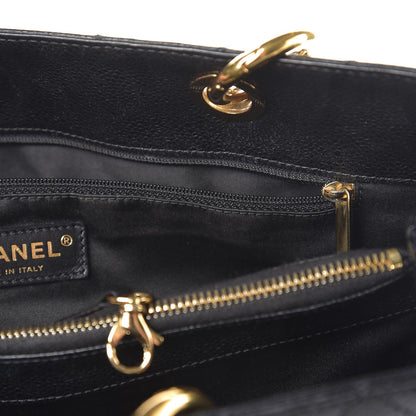 Chanel Caviar Quilted Grand Shopping Tote GST Black 8 of 15