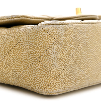 Chanel Metallic Caviar Quilted Mini Rectangular Flap Gold 9 of 11