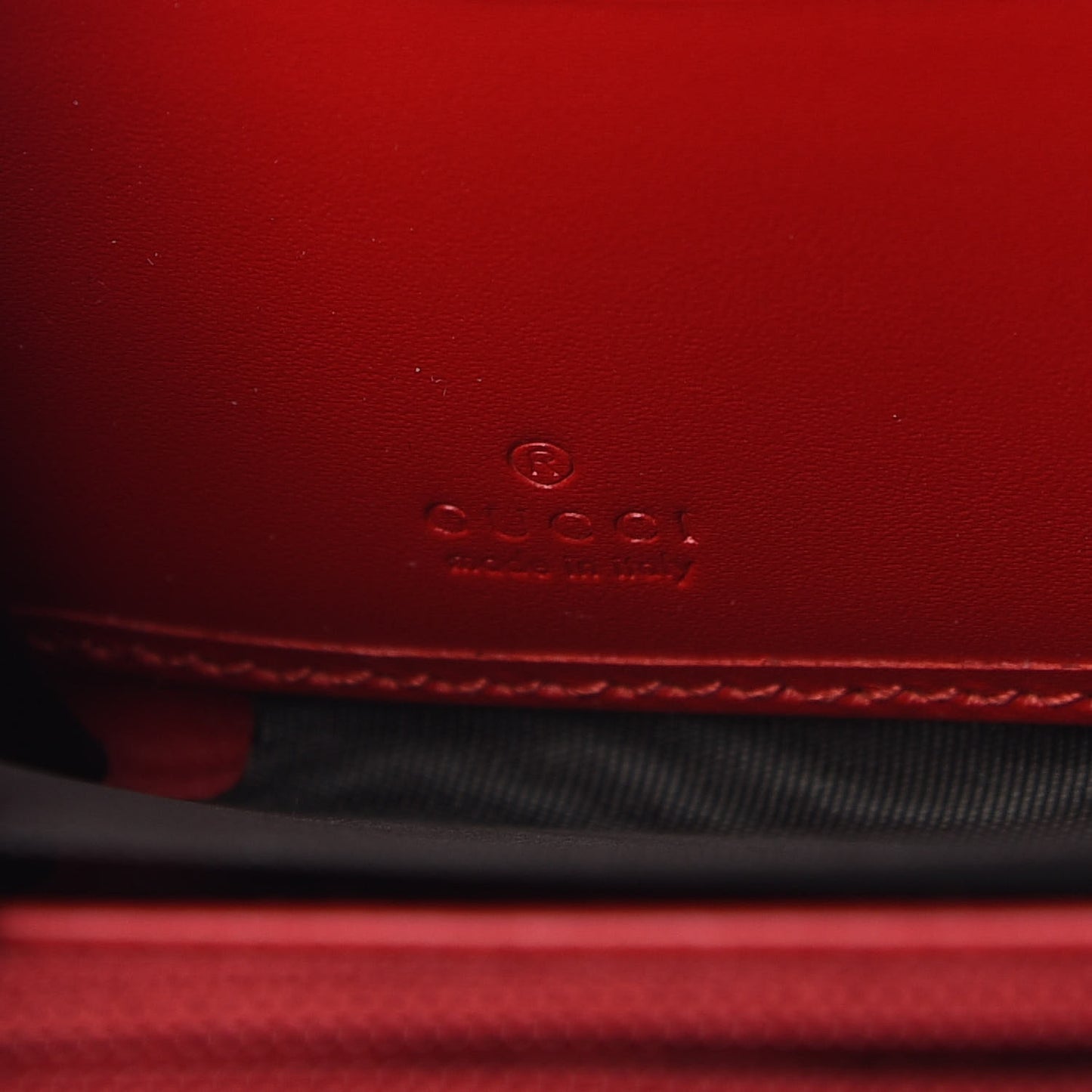 Guccissima Signature Zip Around Wallet Hibiscus Red