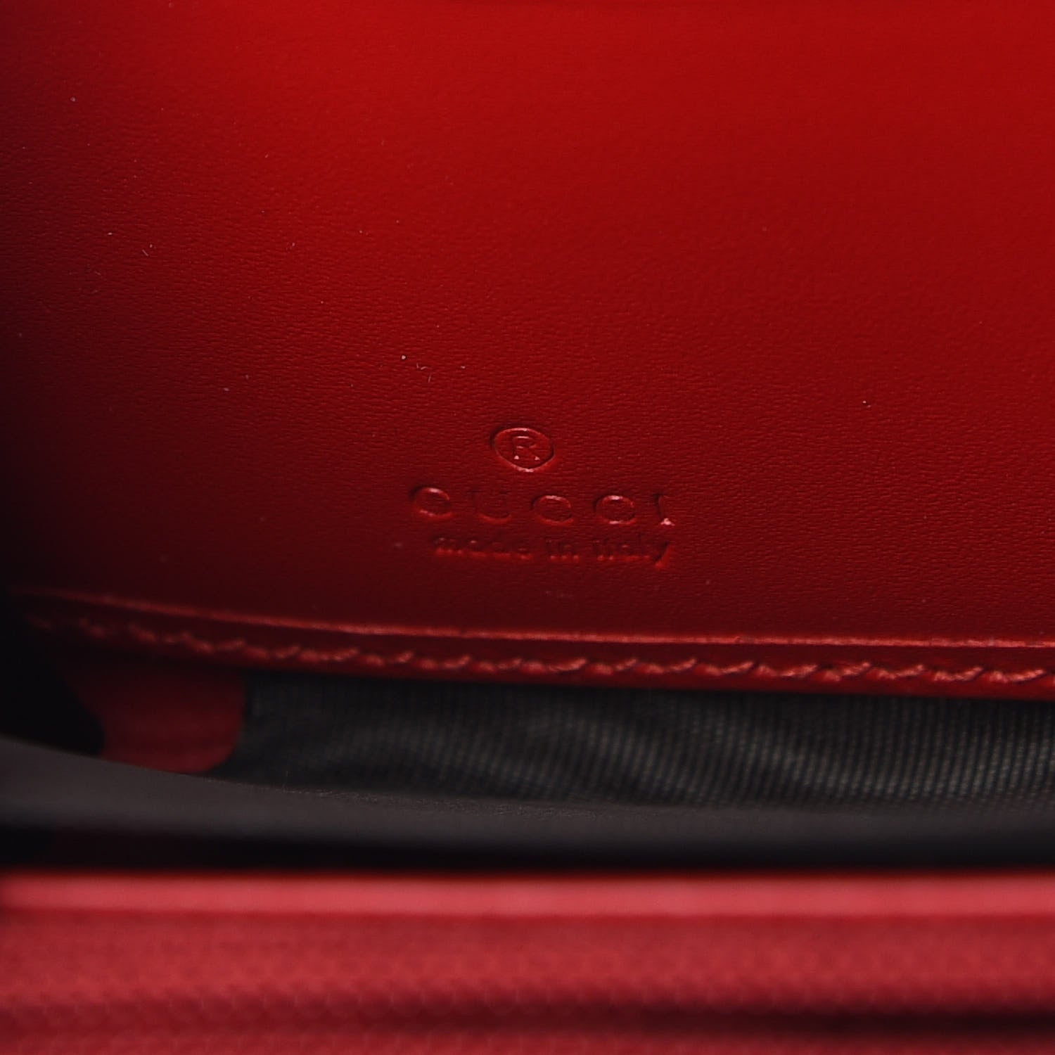 Gucci Guccissima Signature Zip Around Wallet Hibiscus Red 7 of 8