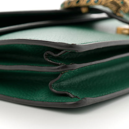 Gucci Pebbled Calfskin Small Dionysus Shoulder Bag Emerald 10 of 13