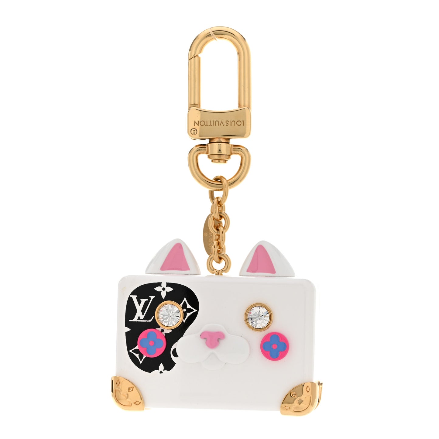 Resin Crystal Catrunk Bag Charm Keyring