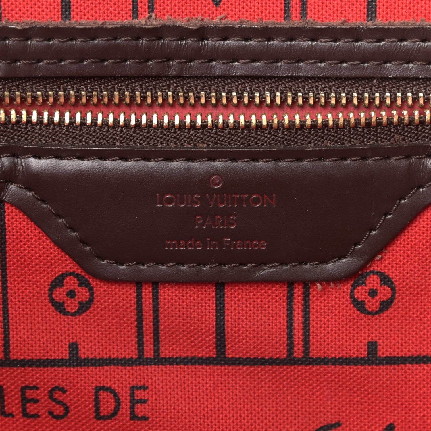 Louis Vuitton Damier Ebene Neverfull MM 6 of 17