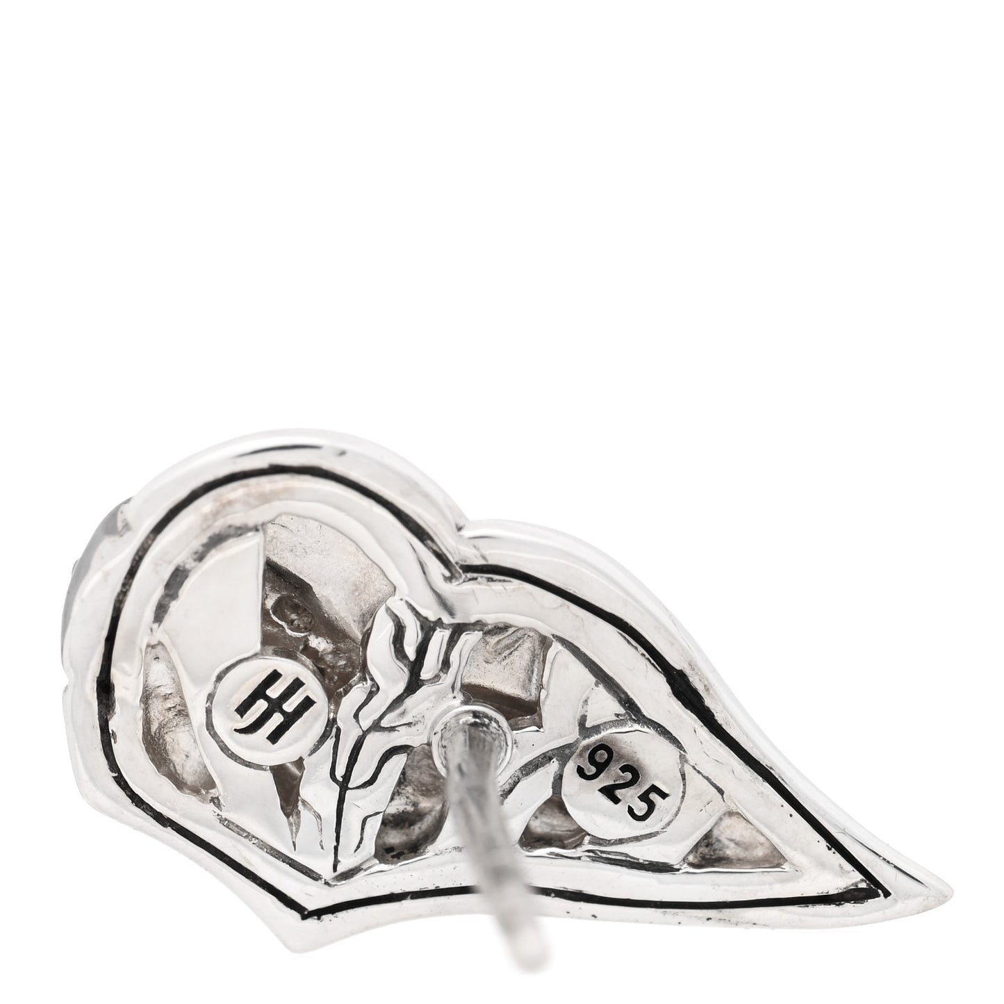Sterling Silver Diamond Lahar Wing Stud Earrings