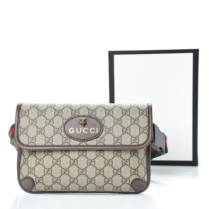 Gucci GG Supreme Monogram Neo Vintage Web Belt Bag Brown 11 of 11