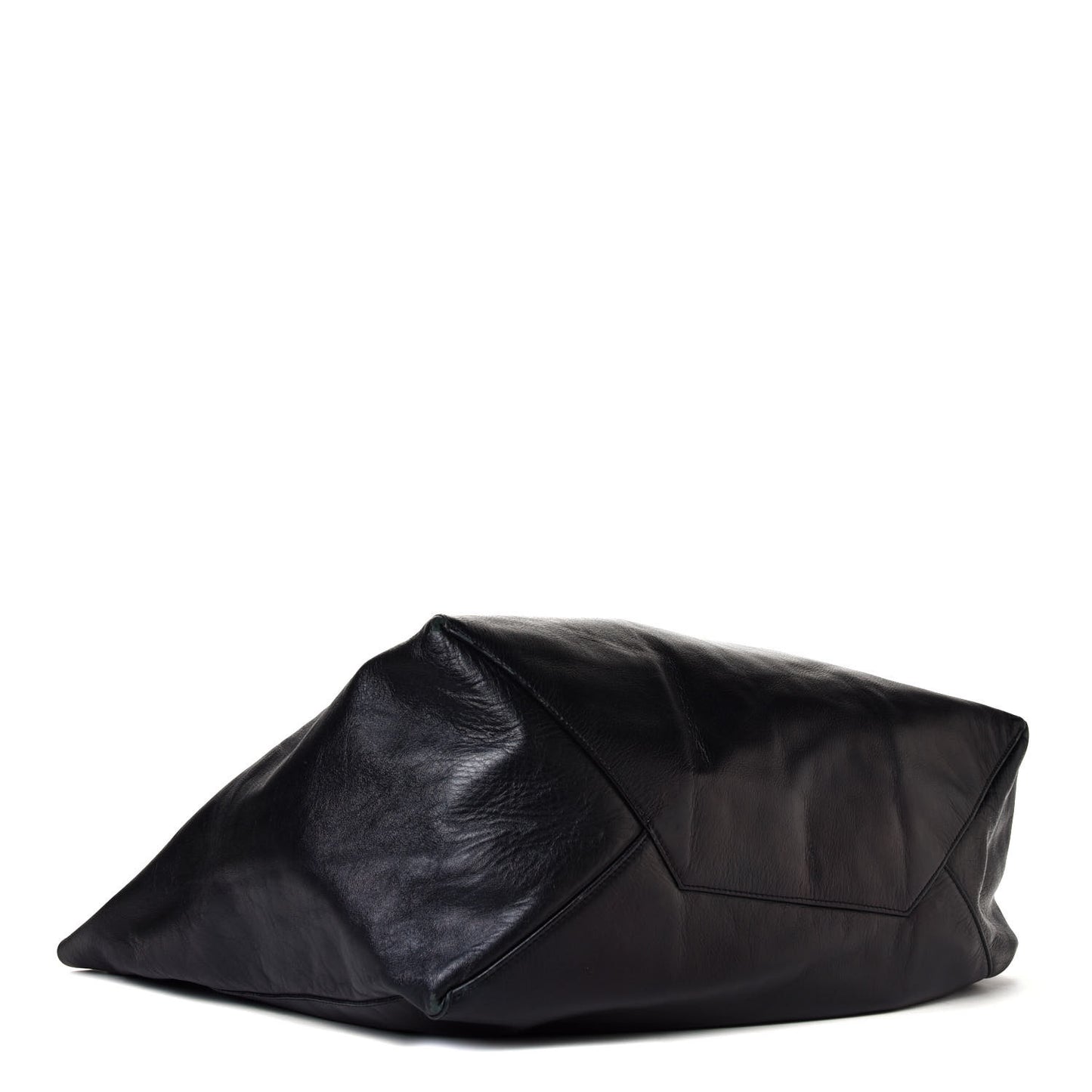 Lambskin Horizontal Cabas Black
