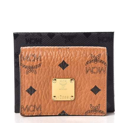 MCM Visetos Heritage Card Case Cognac 10 of 10