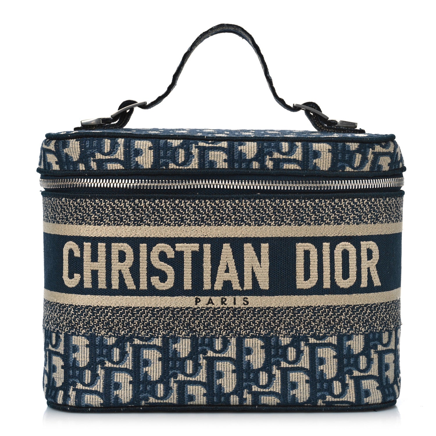 Christian Dior Oblique Diortravel Vanity Case Blue 1 of 8