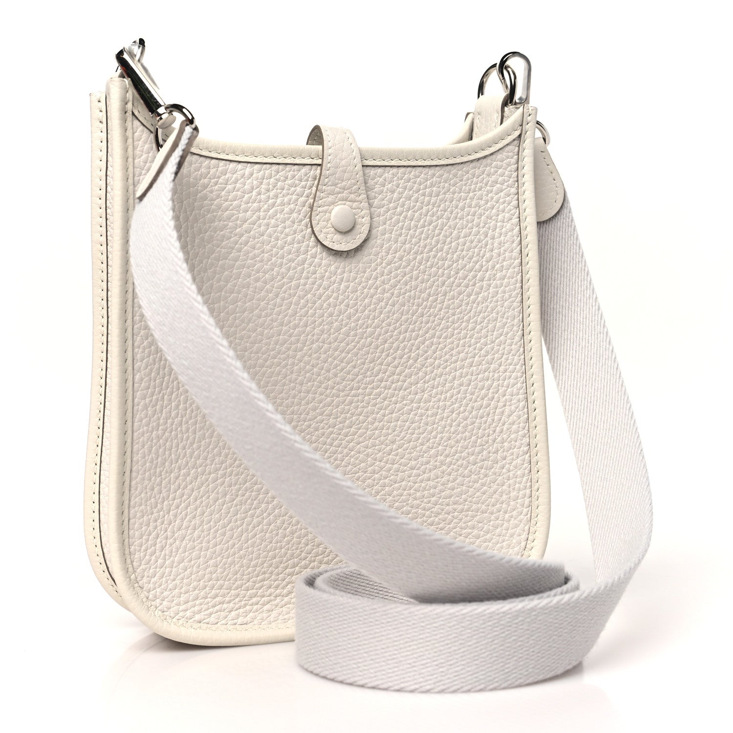 Hermes Taurillon Clemence Amazone Evelyne TPM New White 3 of 11