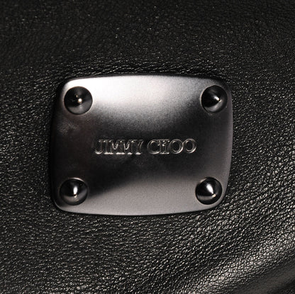 Jimmy Choo Leather Studded Medium Saba Hobo Black 9 of 9