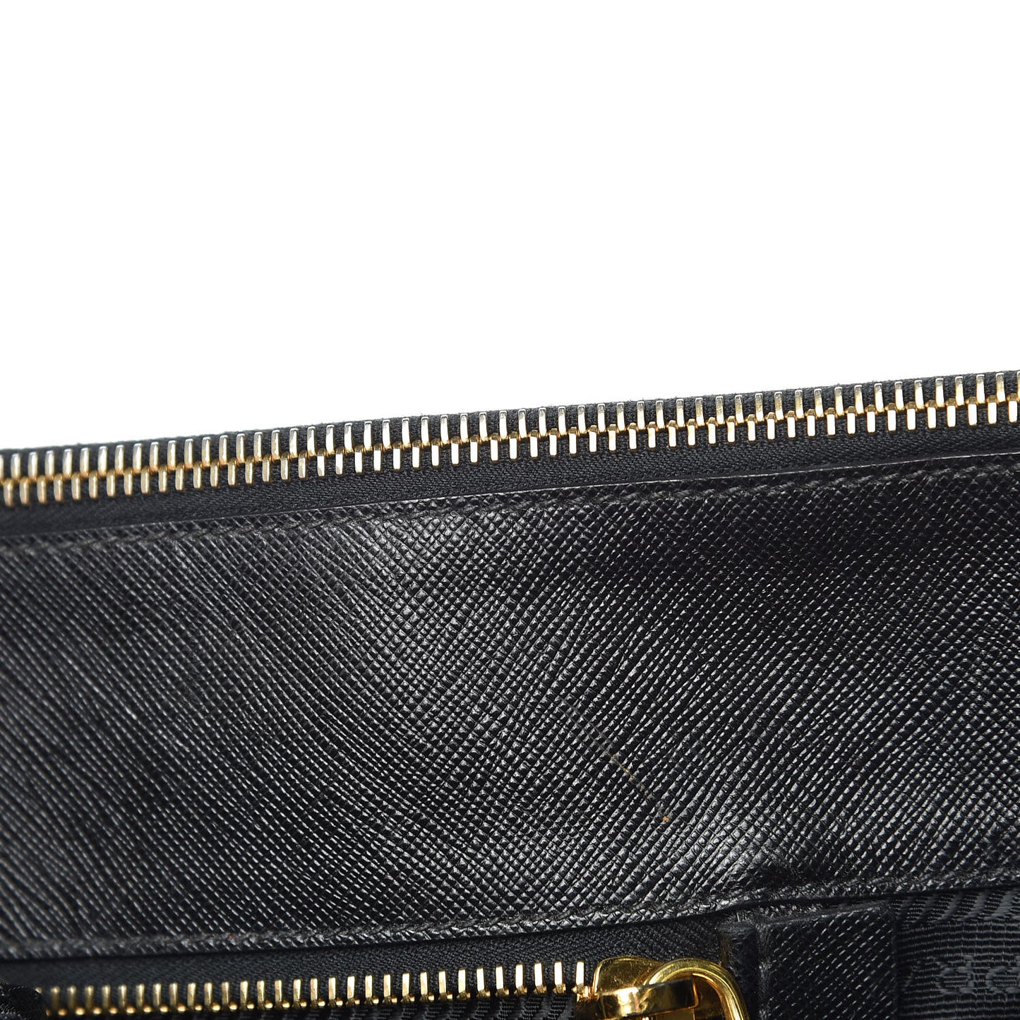 Saffiano Lux Extra Large Galleria Double Zip Tote Black