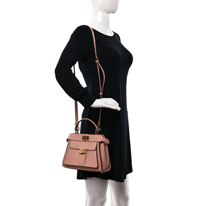 Fendi Nappa Pocket Mini Peekaboo Iconic Satchel Baby Pink 2 of 8