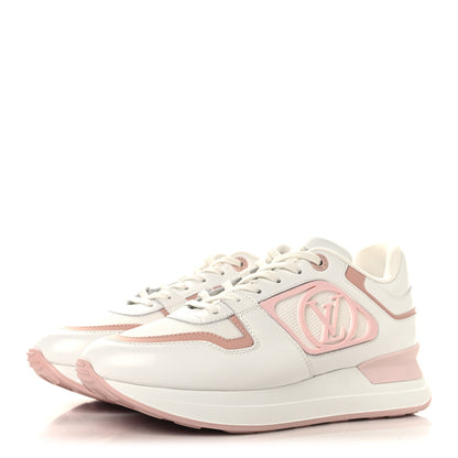 Louis Vuitton Calfskin Neo Run Away Sneakers 39 White Pink 4 of 8