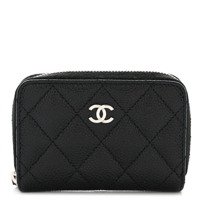 Chanel Caviar Quilted Classic Zipped Coin Purse Black 1 of 9