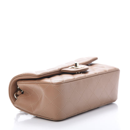 Chanel Lambskin Quilted Mini Rectangular Flap Brown 5 of 11
