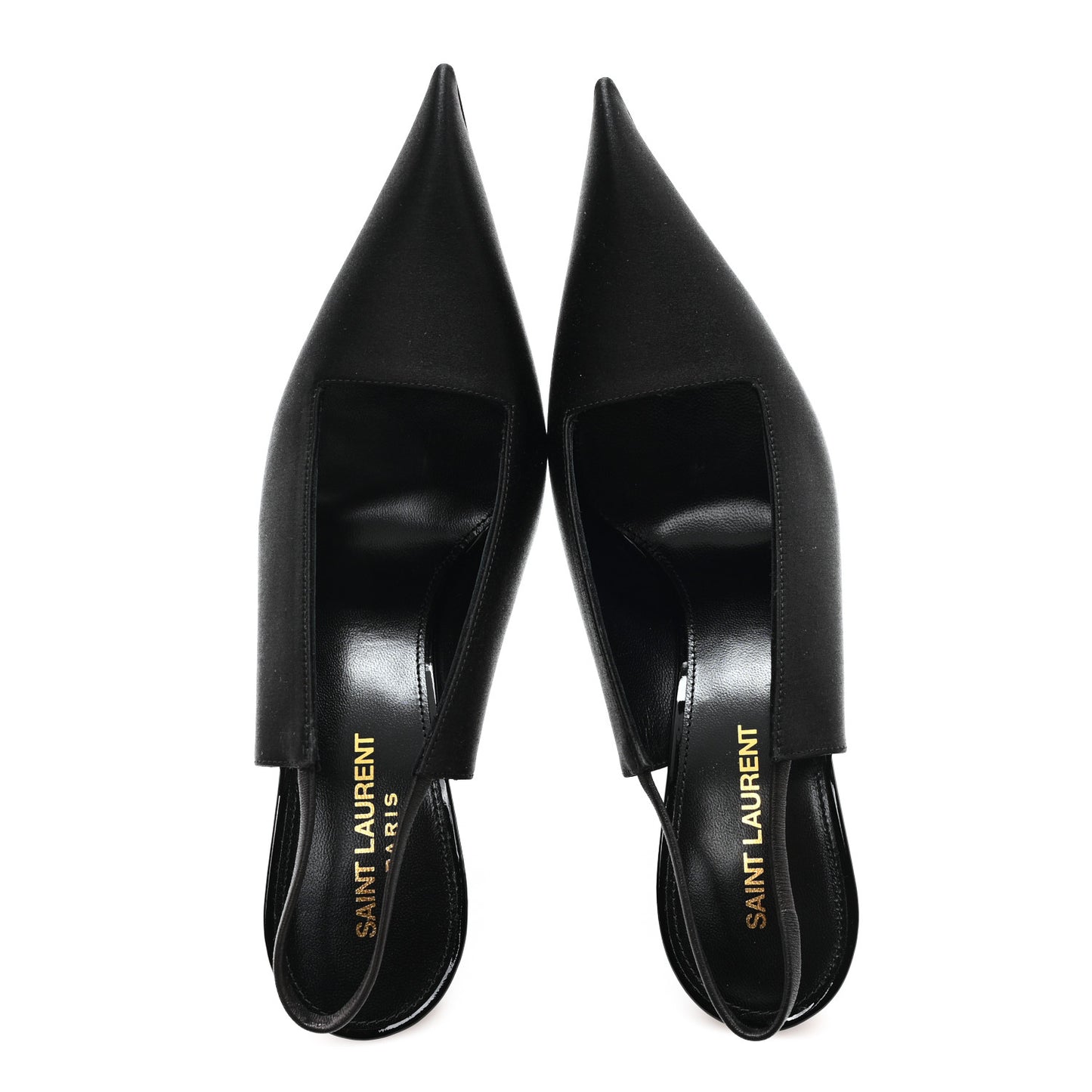 Raso Regale Raven 110 Slingback Pumps 38.5 Black