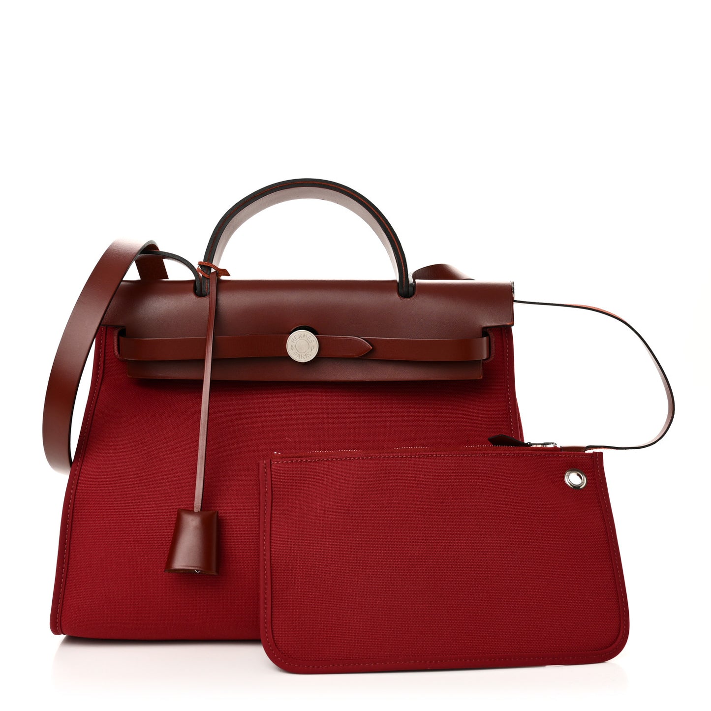 Vache Hunter Toile Herbag Zip 31 PM Rouge Grenat Rouge H