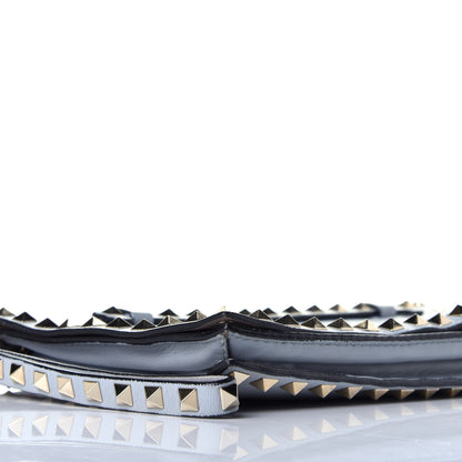 Valentino Garavani Nappa Rockstud Wristlet Clutch Water Sky 7 of 10