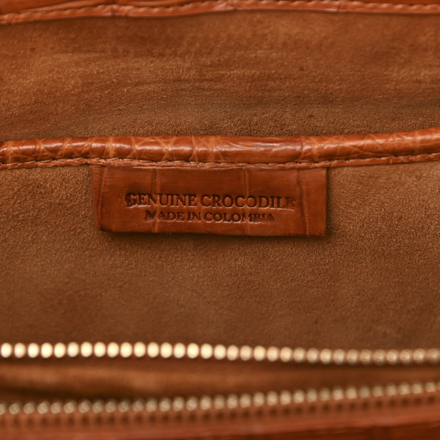 Crocodile Tote Brown