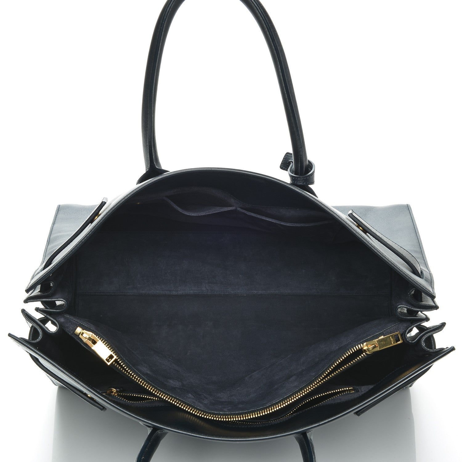 Saint Laurent Calfskin Large Sac De Jour Carryall Midnight Blue 5 of 7