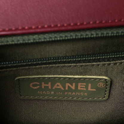 Chanel Calfskin Quilted New Medium Boy Flap Burgundy 5 of 10