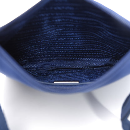 Prada Tessuto Nylon Saffiano Flat Messenger Bag Bluette 5 of 9