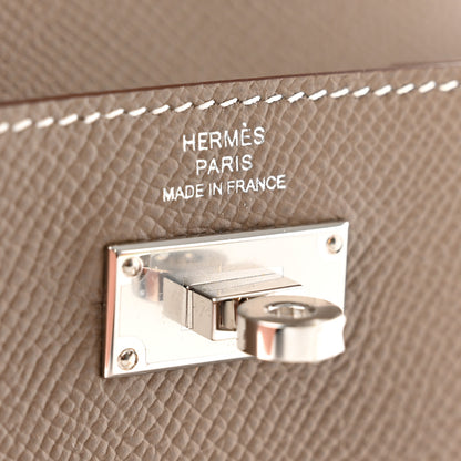 Hermes Epsom Kelly Pocket Compact Wallet Etoupe 7 of 7
