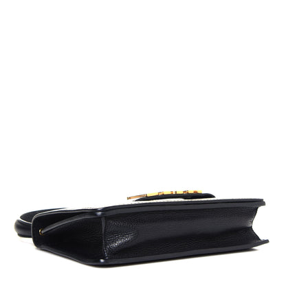 Christian Dior Grained Calfskin Dio(r)evolution Top Handle Flap Bag Black 4 of 10