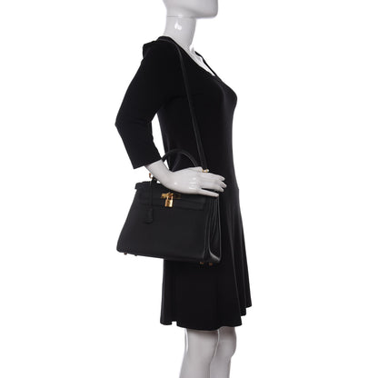 Hermes Togo Kelly Retourne 28 Black 1 of 10