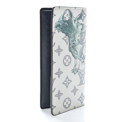Louis Vuitton Savane Monogram Chapman Giraffe Brazza Wallet 3 of 8