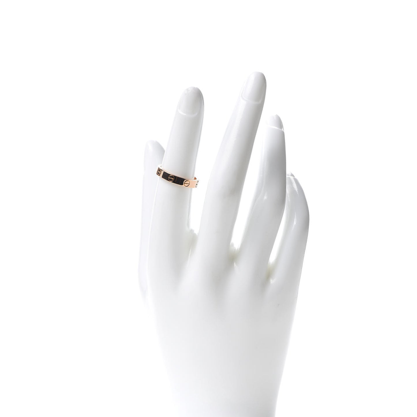 18K Pink Gold 3.5mm LOVE Wedding Band Ring 51 5.75
