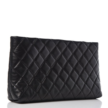 Chanel Lambskin Quilted Clutch Black 3 of 10