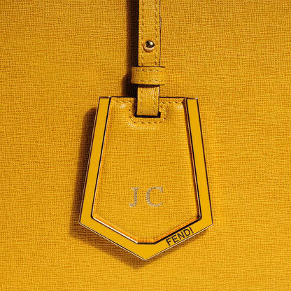 Fendi Vitello Elite Regular 2Jours Tote Yellow Chantilly 5 of 12