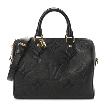 Louis Vuitton Empreinte Monogram Giant Speedy Bandouliere 25 Black 1 of 9