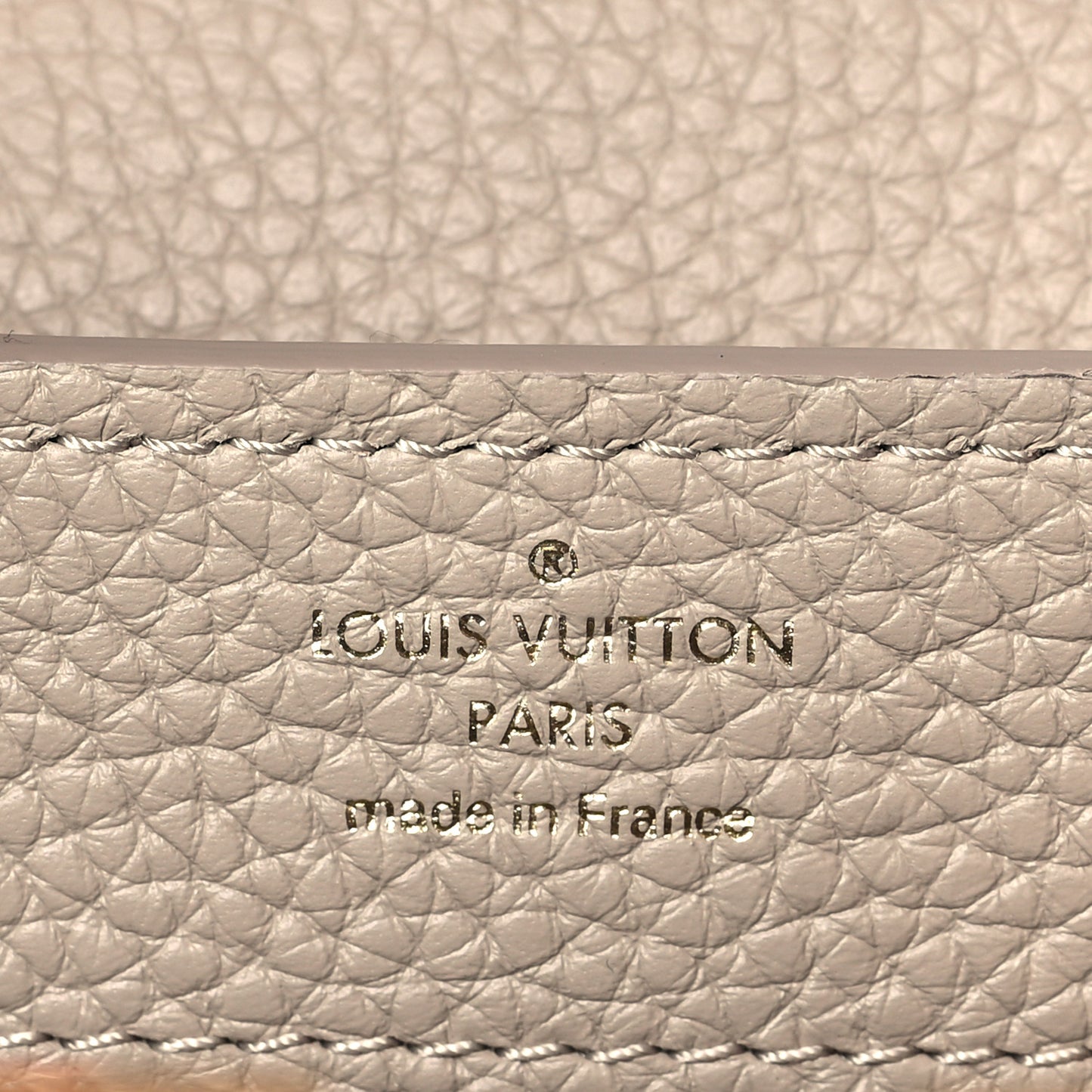 Taurillon Snakeskin Mini Capucines Galet